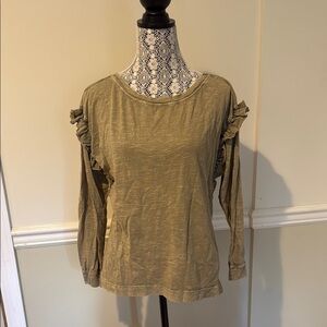 Free people: Olive Ruffle Sleeve Women's Top